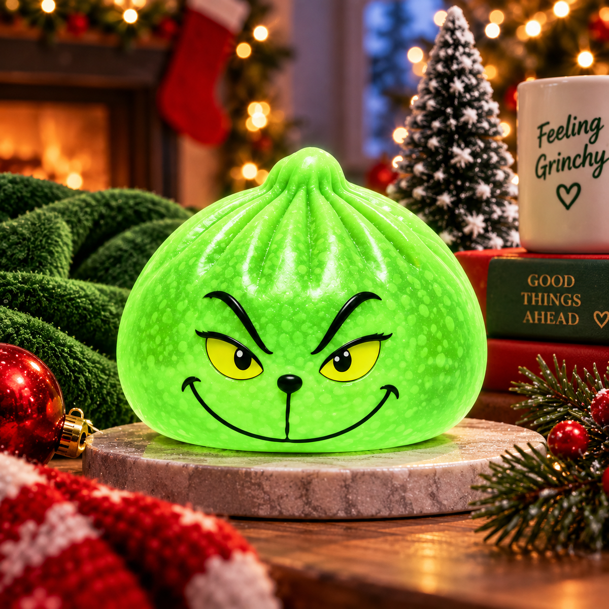 The Luminous Grinch Squishy