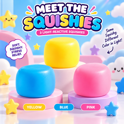 The Light-Reactive Squishy Set