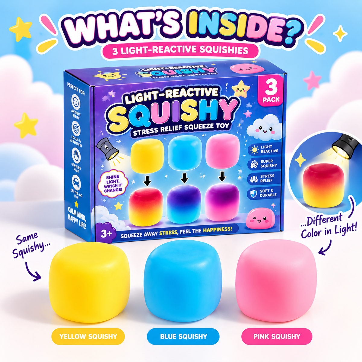 The Light-Reactive Squishy Set