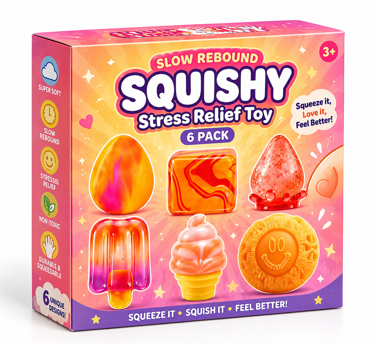 The Slow-Rebound Squishy Set